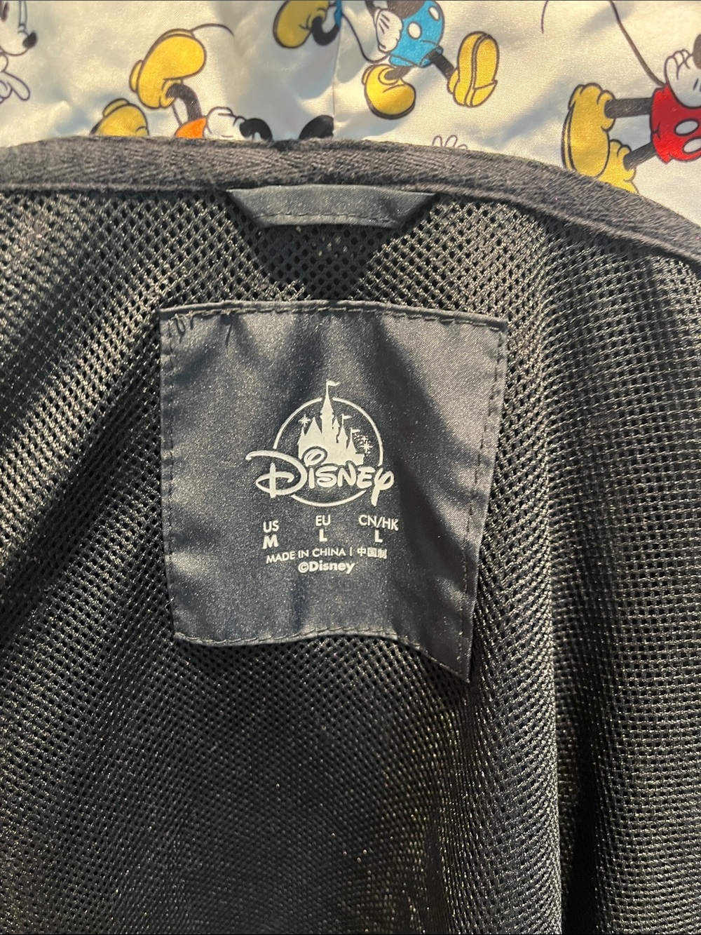 Disney Black Hooded Raincoat with Mickey Lining - Picture 2 of 9